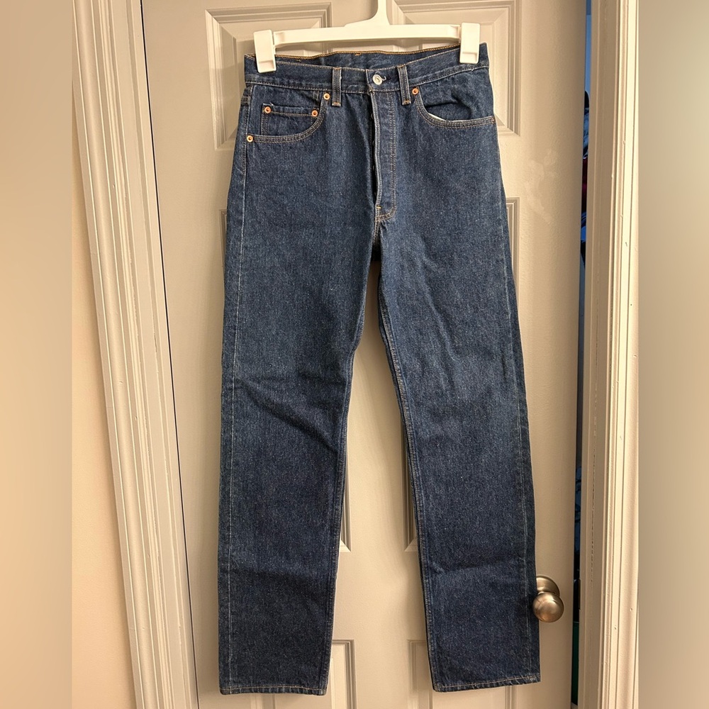 Vintage 90s Levi’s 501 Blue Button Fly 29x32